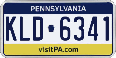 PA license plate KLD6341