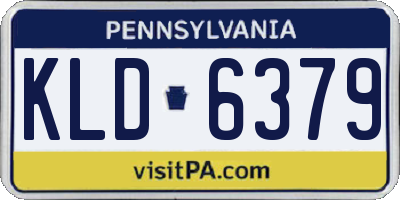PA license plate KLD6379