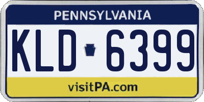 PA license plate KLD6399