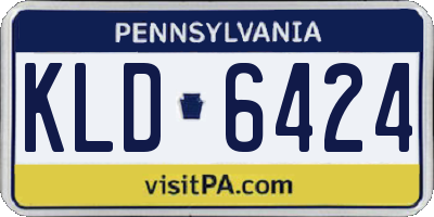 PA license plate KLD6424
