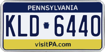 PA license plate KLD6440