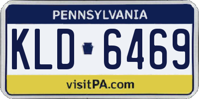 PA license plate KLD6469
