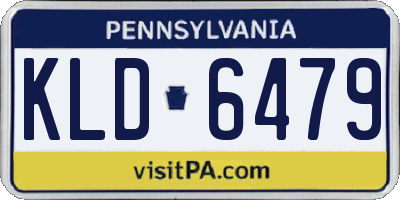 PA license plate KLD6479
