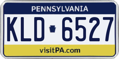 PA license plate KLD6527