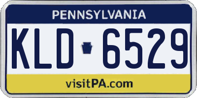PA license plate KLD6529