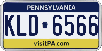 PA license plate KLD6566