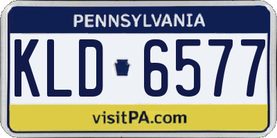 PA license plate KLD6577