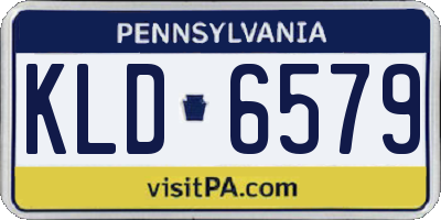 PA license plate KLD6579