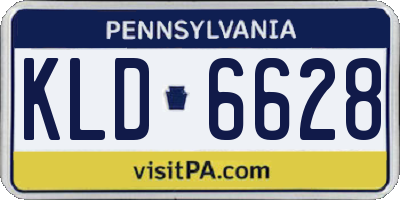 PA license plate KLD6628