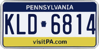 PA license plate KLD6814