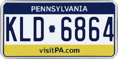 PA license plate KLD6864