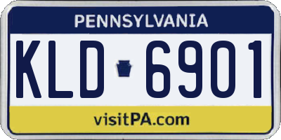PA license plate KLD6901