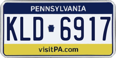 PA license plate KLD6917