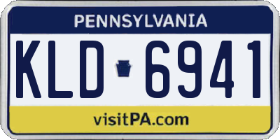 PA license plate KLD6941