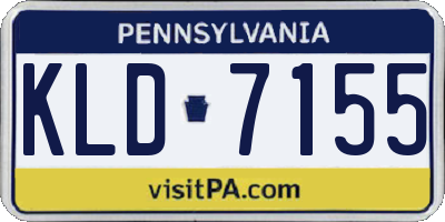 PA license plate KLD7155
