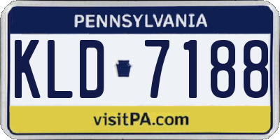 PA license plate KLD7188