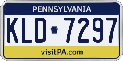 PA license plate KLD7297