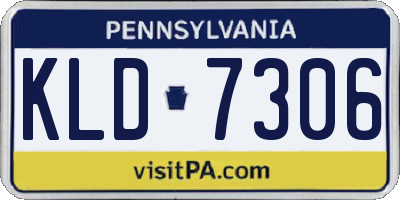 PA license plate KLD7306