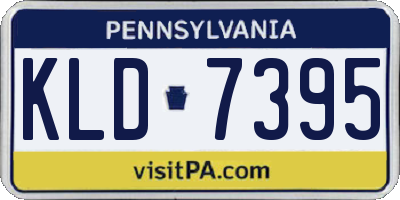 PA license plate KLD7395