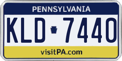PA license plate KLD7440