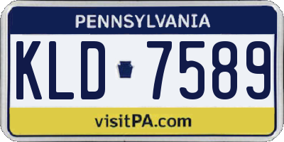 PA license plate KLD7589