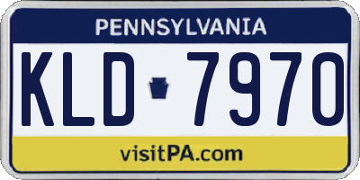 PA license plate KLD7970