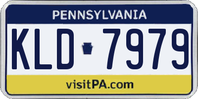 PA license plate KLD7979