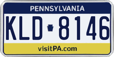 PA license plate KLD8146