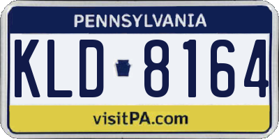 PA license plate KLD8164