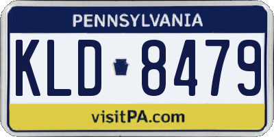 PA license plate KLD8479