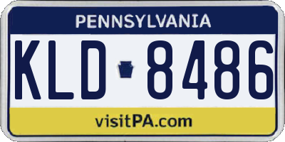 PA license plate KLD8486