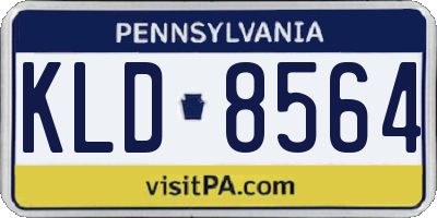 PA license plate KLD8564