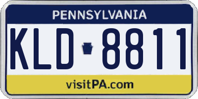 PA license plate KLD8811