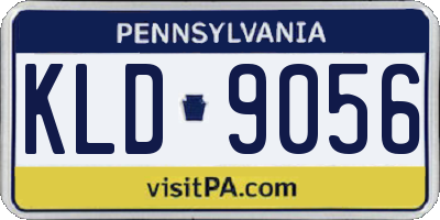 PA license plate KLD9056