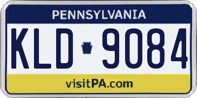 PA license plate KLD9084