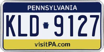 PA license plate KLD9127