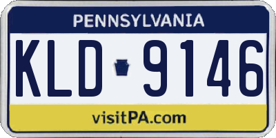 PA license plate KLD9146