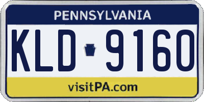 PA license plate KLD9160