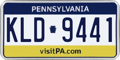 PA license plate KLD9441