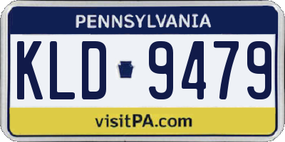 PA license plate KLD9479