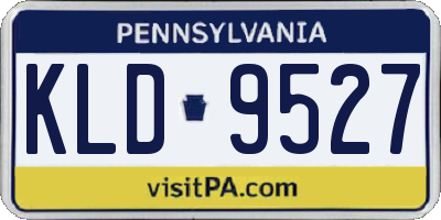 PA license plate KLD9527