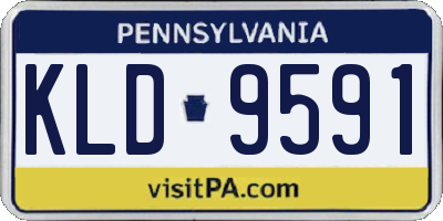 PA license plate KLD9591