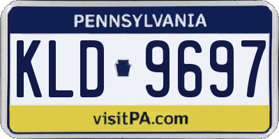 PA license plate KLD9697