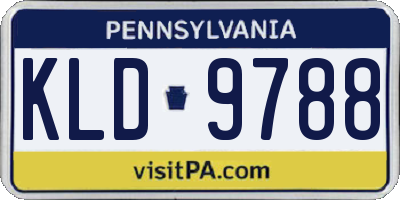 PA license plate KLD9788