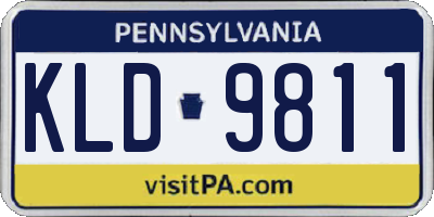 PA license plate KLD9811