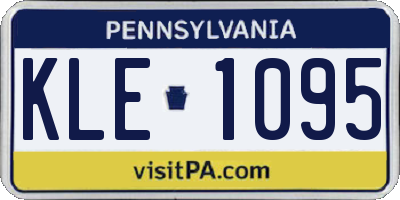PA license plate KLE1095
