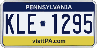 PA license plate KLE1295