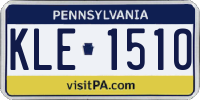 PA license plate KLE1510