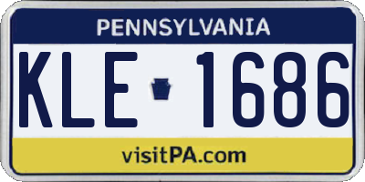 PA license plate KLE1686