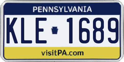 PA license plate KLE1689